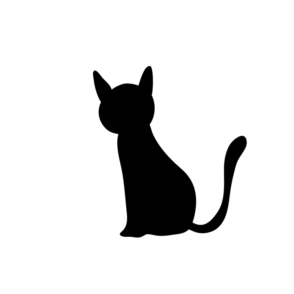 Designs PNG de gato preto para Camisetas e Merch