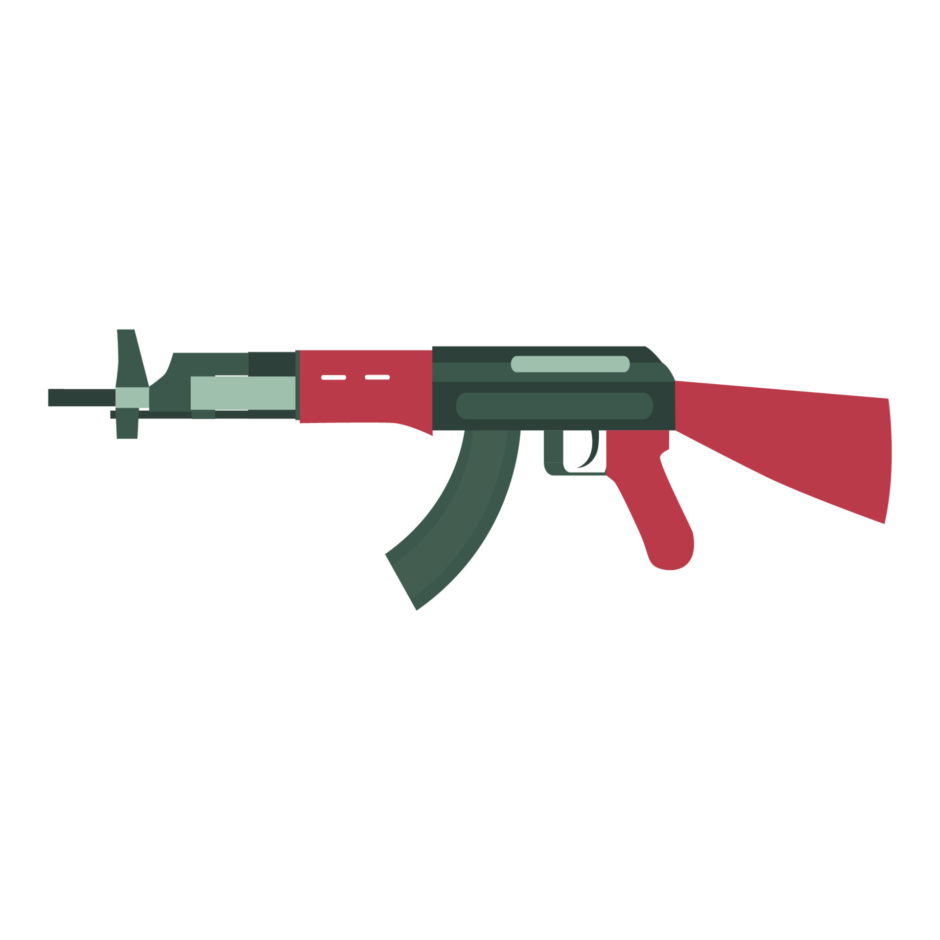 Weapon rifle gun vector military army handgun illustration. War rifle ...