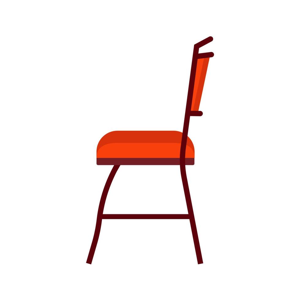 silla lado vie vector icono fruniture ilustración aislado blanco. símbolo de la oficina del asiento interior. moderno sofá taburete sala de estar