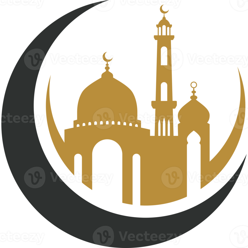 Mosque icon design silhouette png