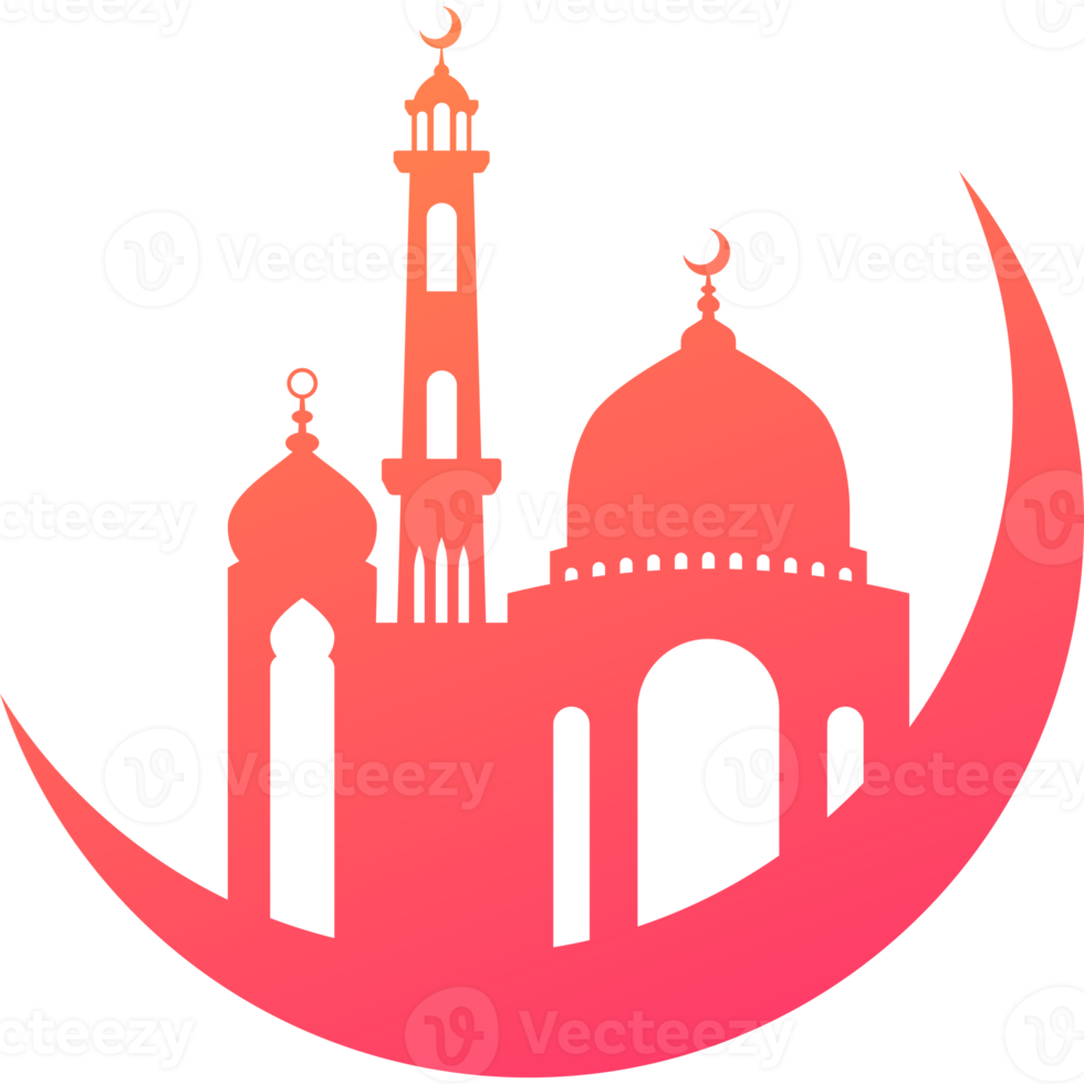 Mosque icon design silhouette png