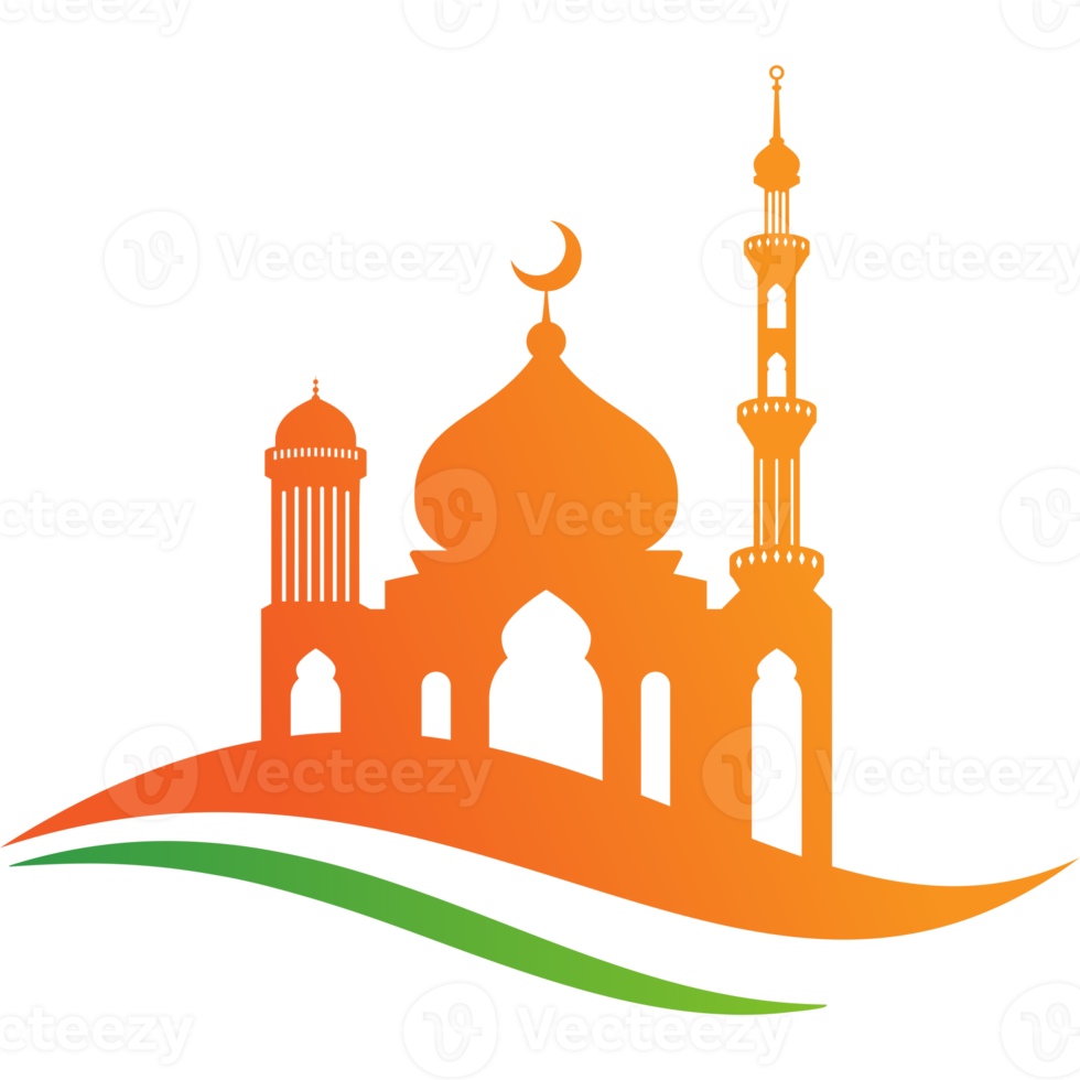 Mosque icon design silhouette png