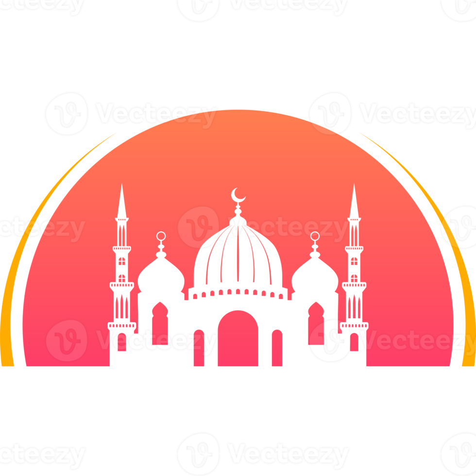 Mosque icon design silhouette png
