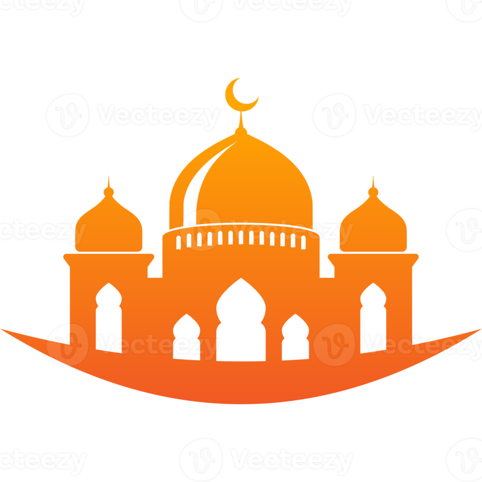 silueta de diseño de icono de mezquita png