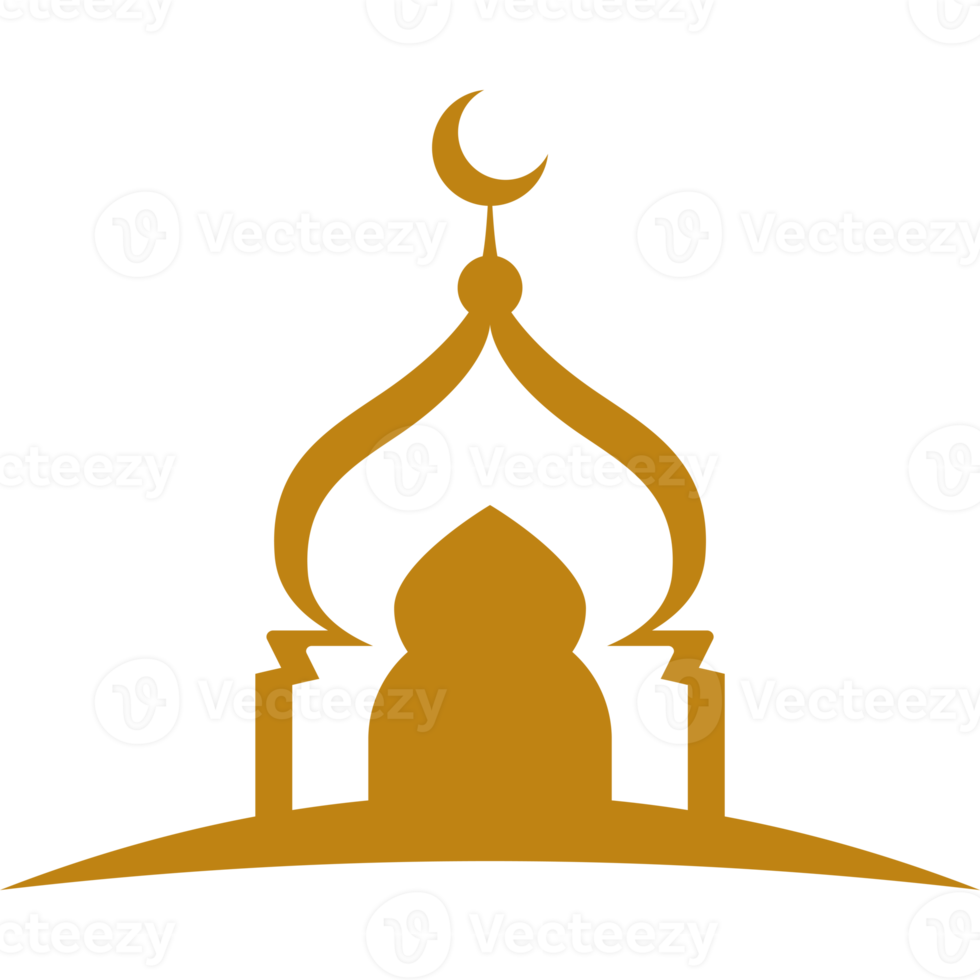 Mosque icon design silhouette png