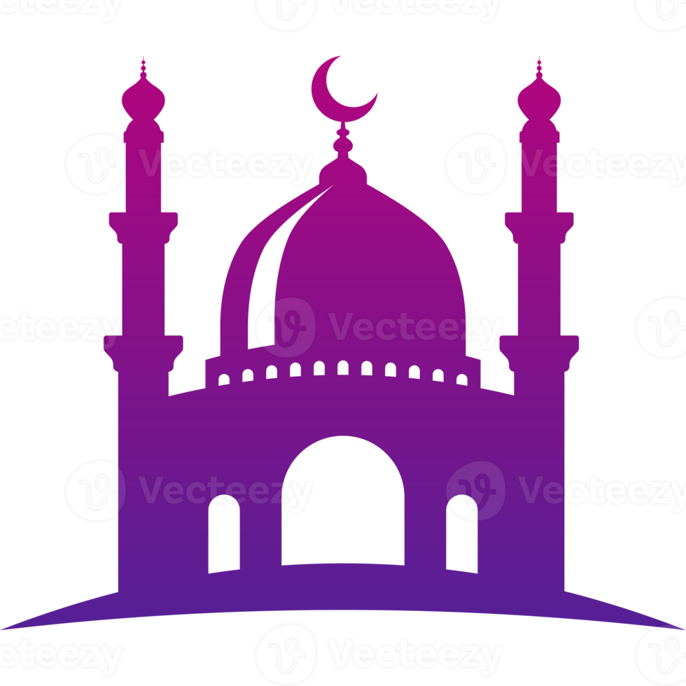 Mosque icon design silhouette png