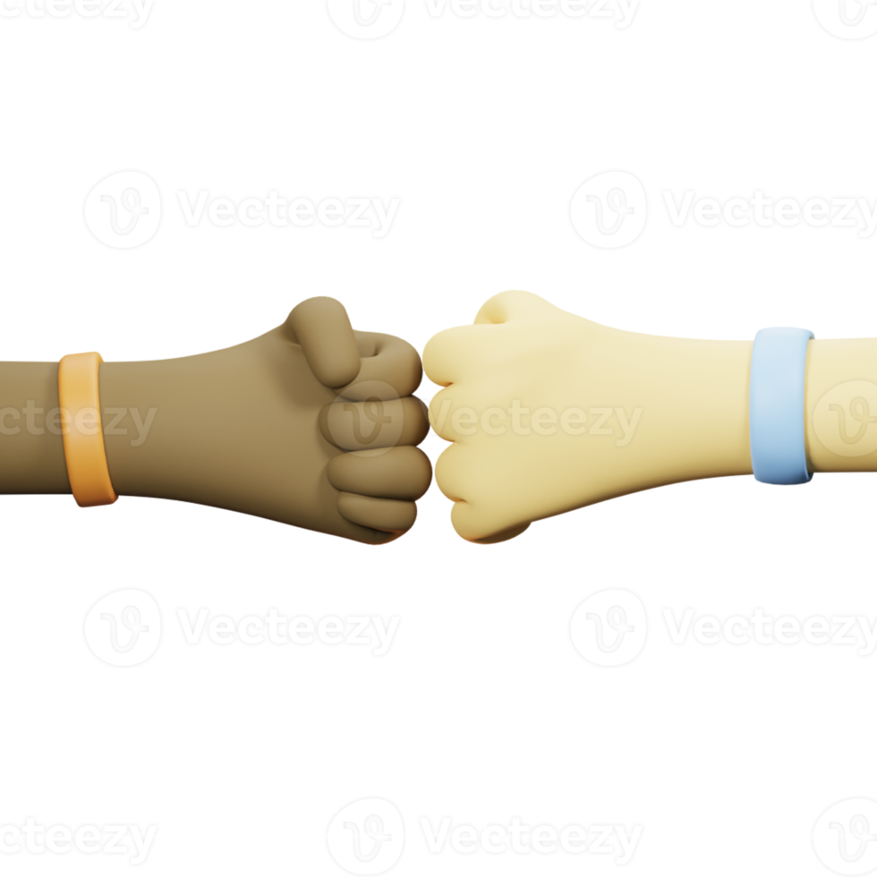 3D Hand Gesture Diversity Fist Bump png