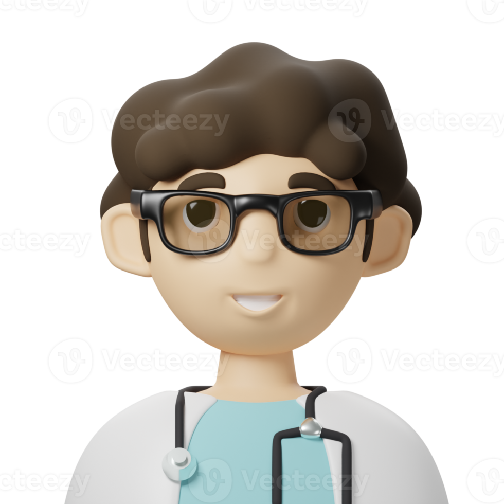 médico de avatar 3D png