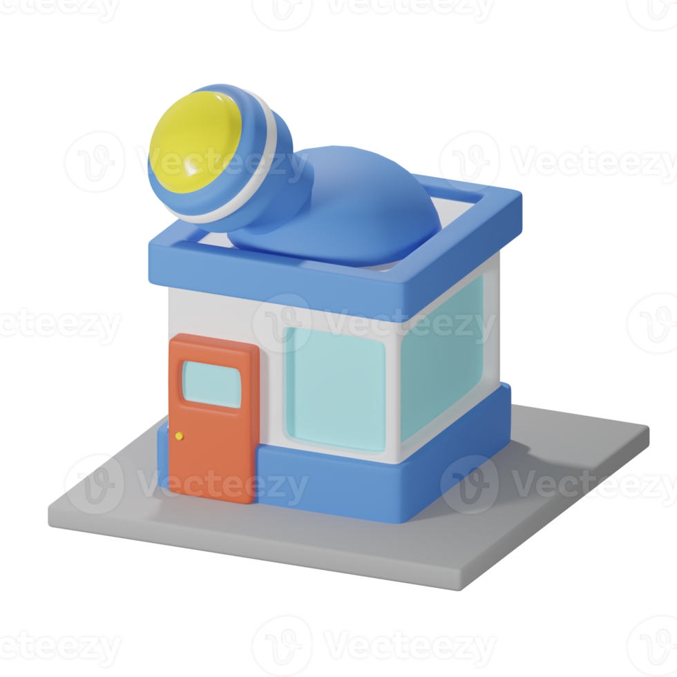 3D Isometric Laboratory png