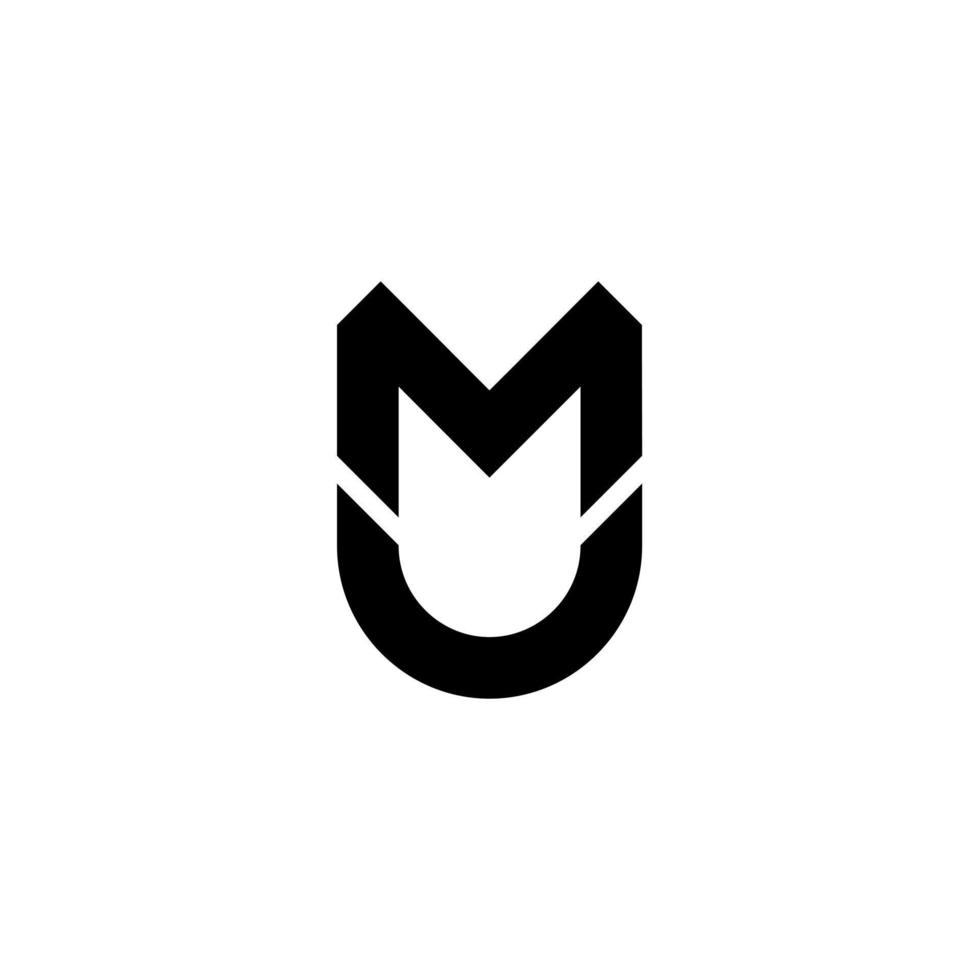 Initial Letter MU Icon Vector Logo Template Illustration Design Pro Vector