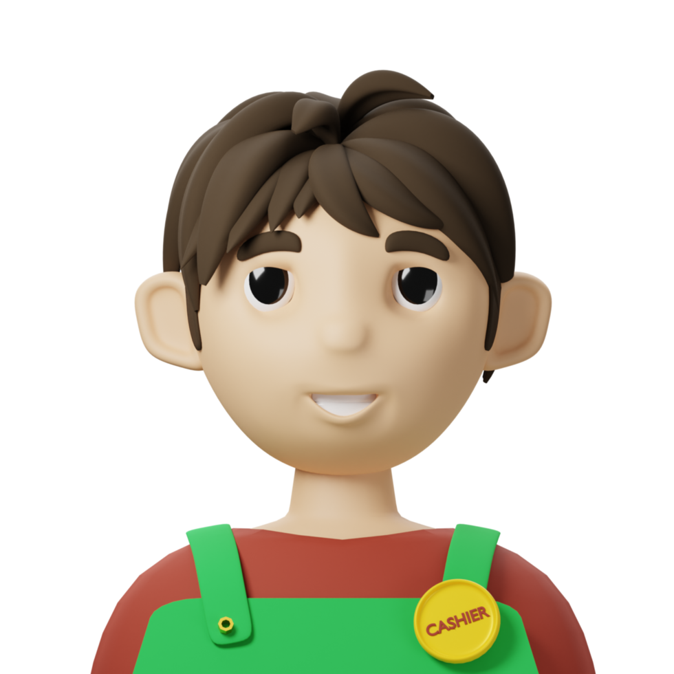 cajero avatar 3d png