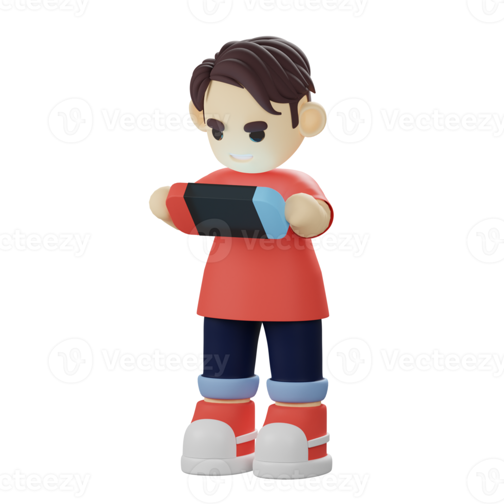3D Boys Character Playing Game Online png