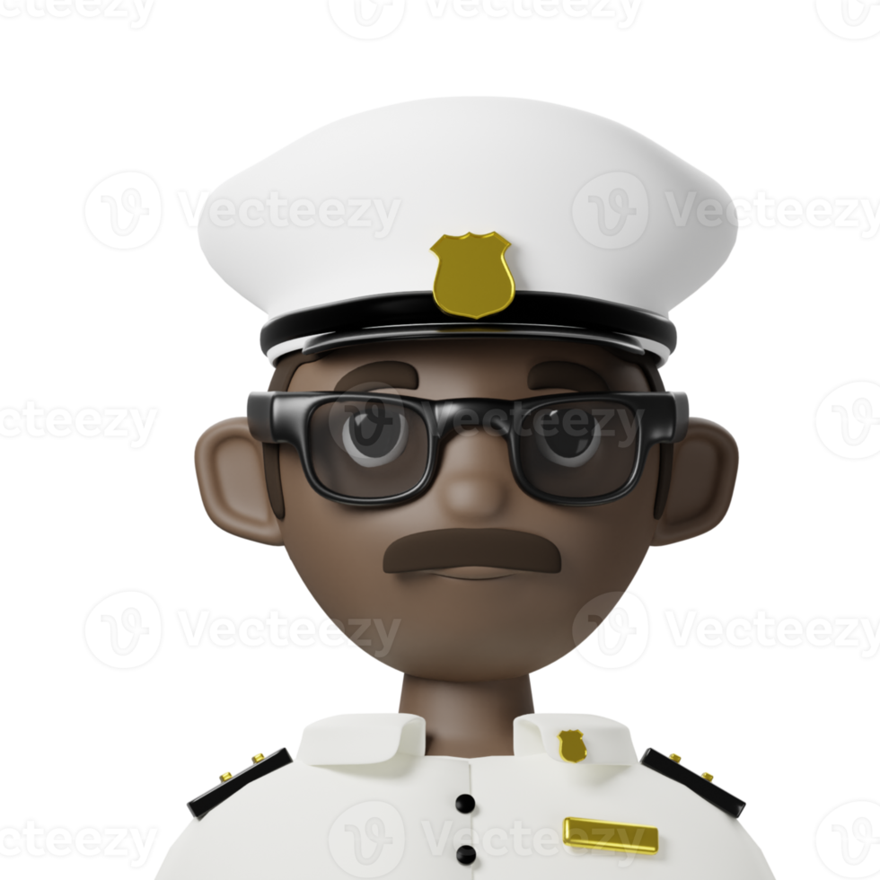 3D Avatar Captain png