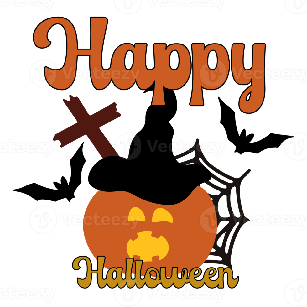 Halloween Doodles Clipart set witch party png