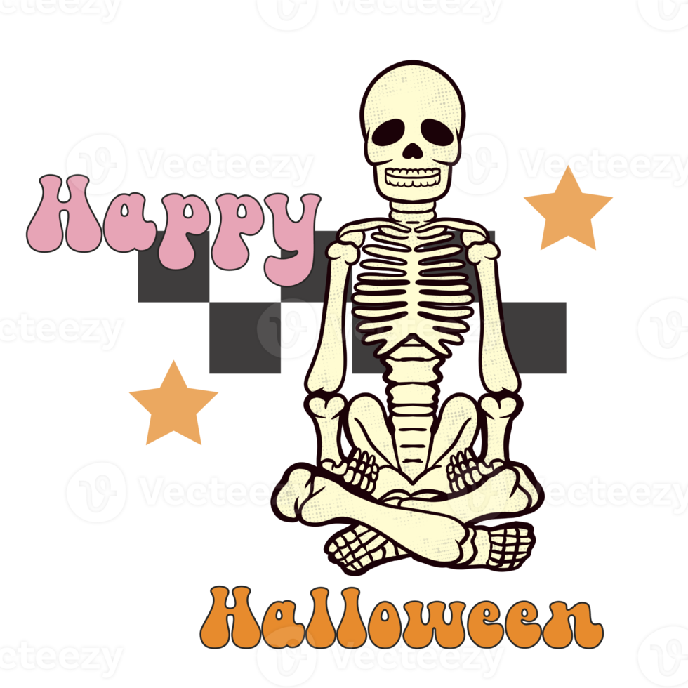 conjunto de clipart de doodles de halloween festa de bruxa png