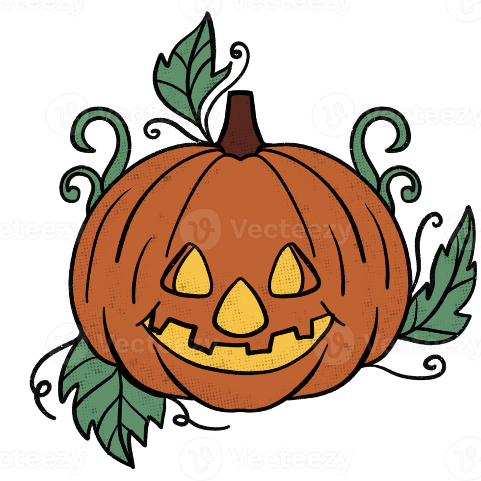 conjunto de clipart de doodles de halloween festa de bruxa png