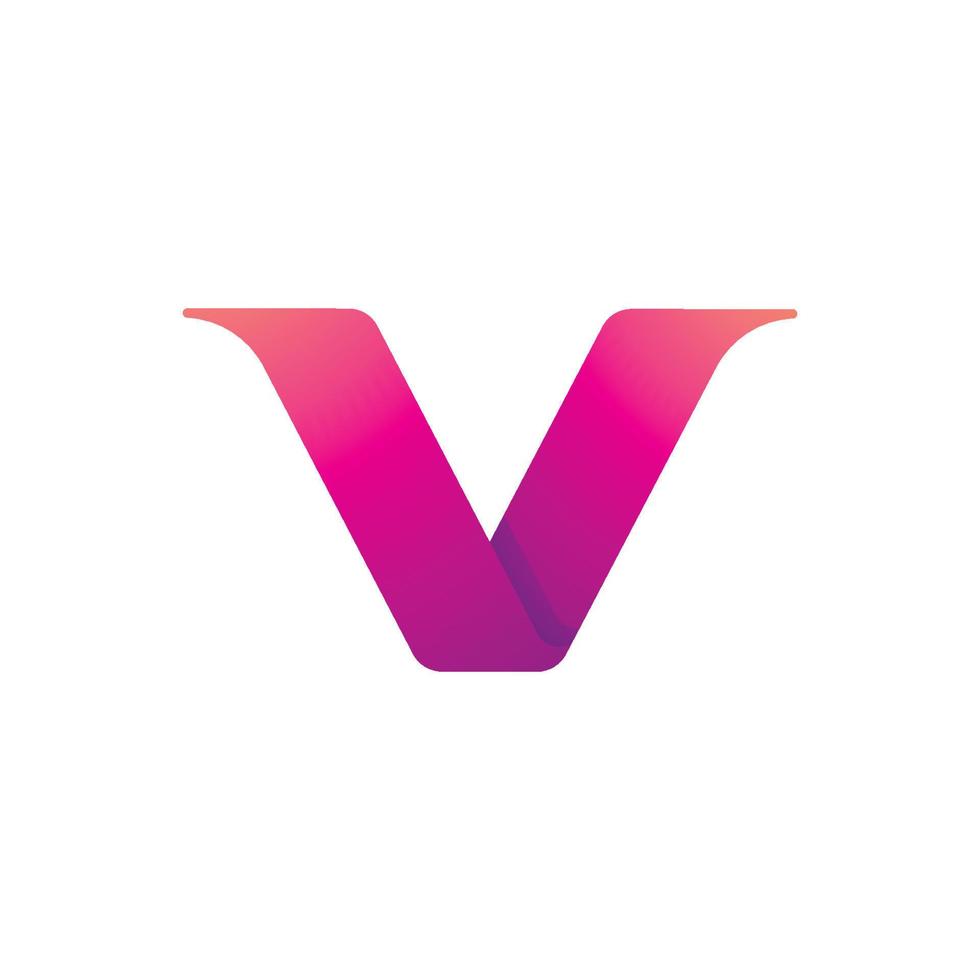 V Logo Design and template. Creative V icon initials based Letters in vector. vector