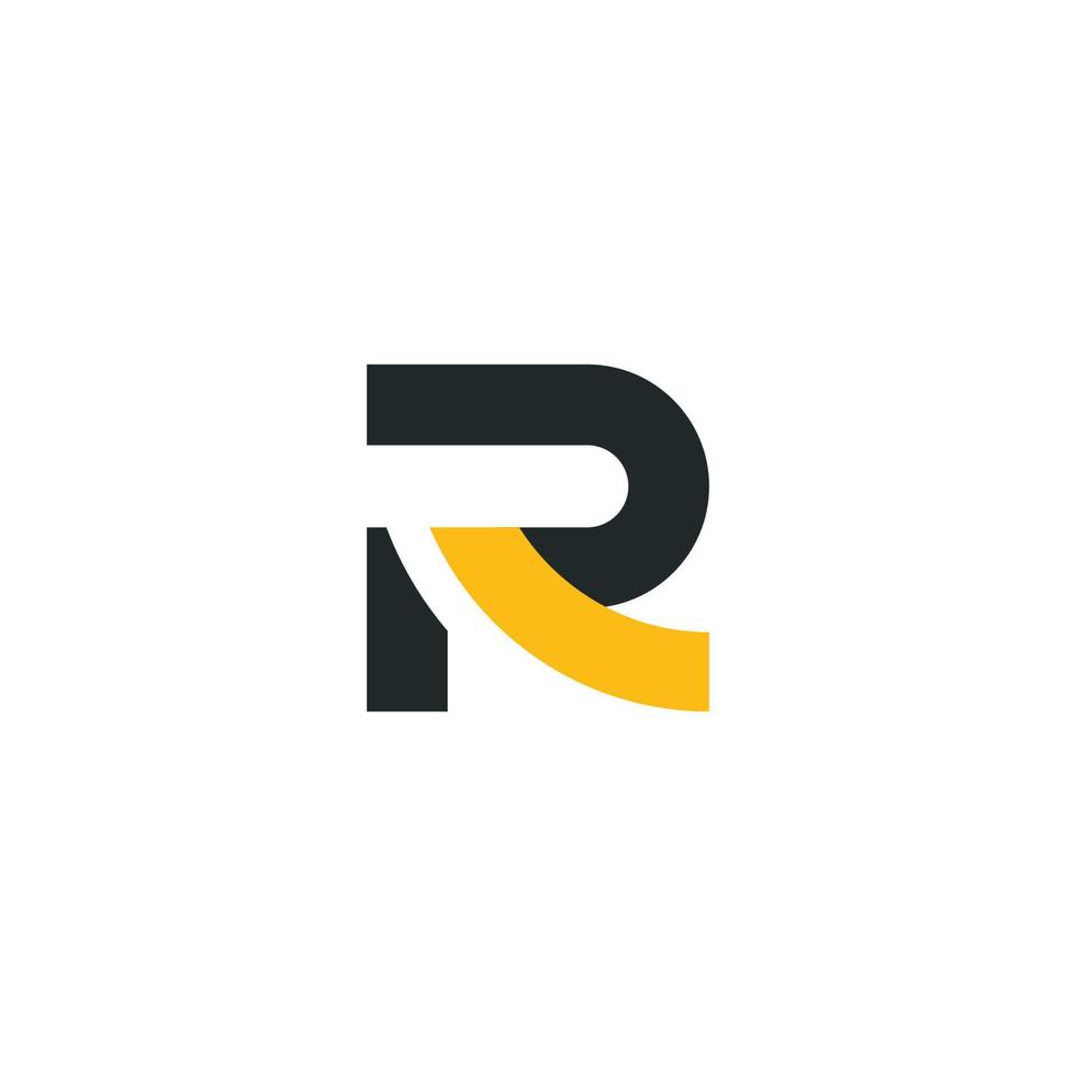 R Letter initials Logo vector template