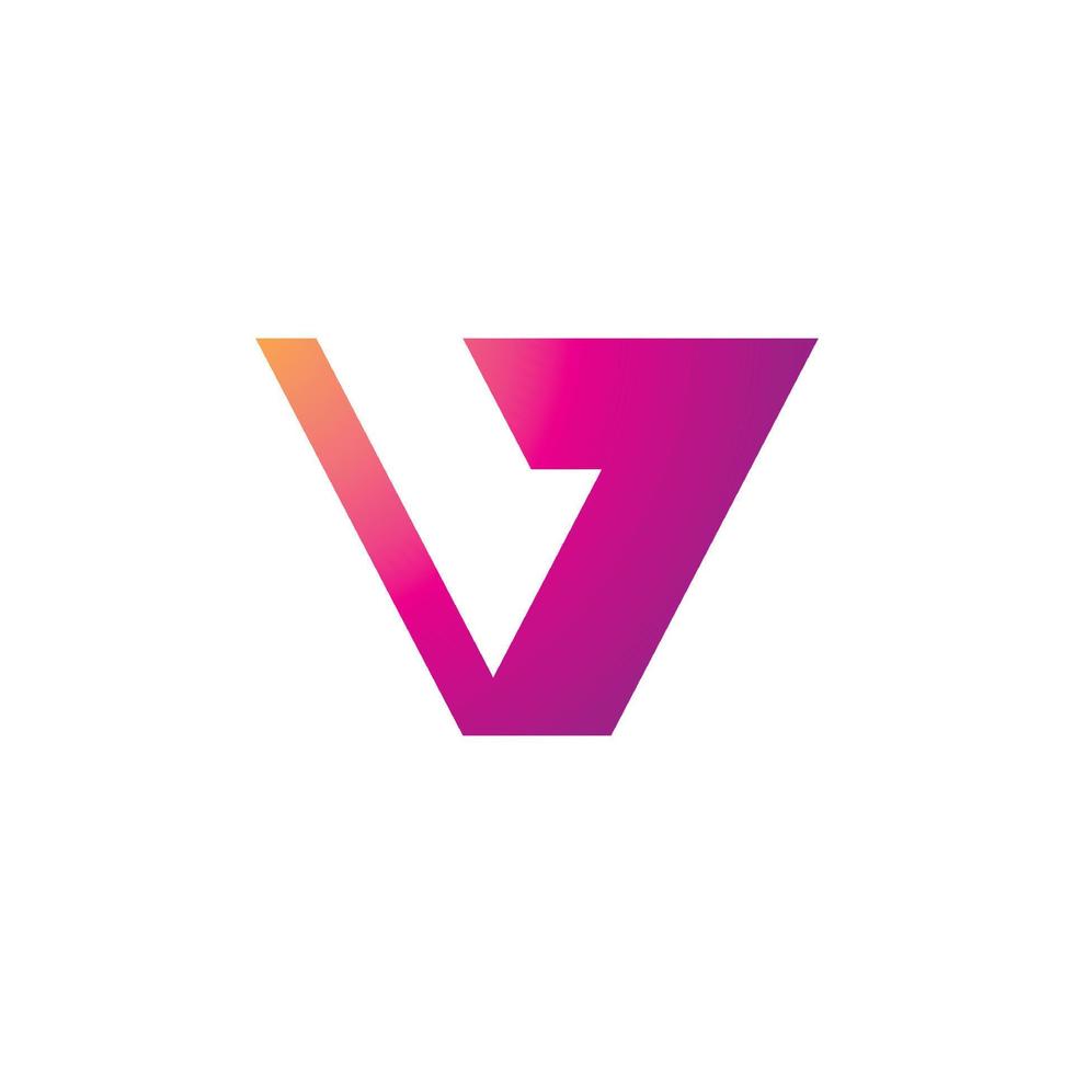 V Logo Design and template. Creative V icon initials based Letters in vector. vector