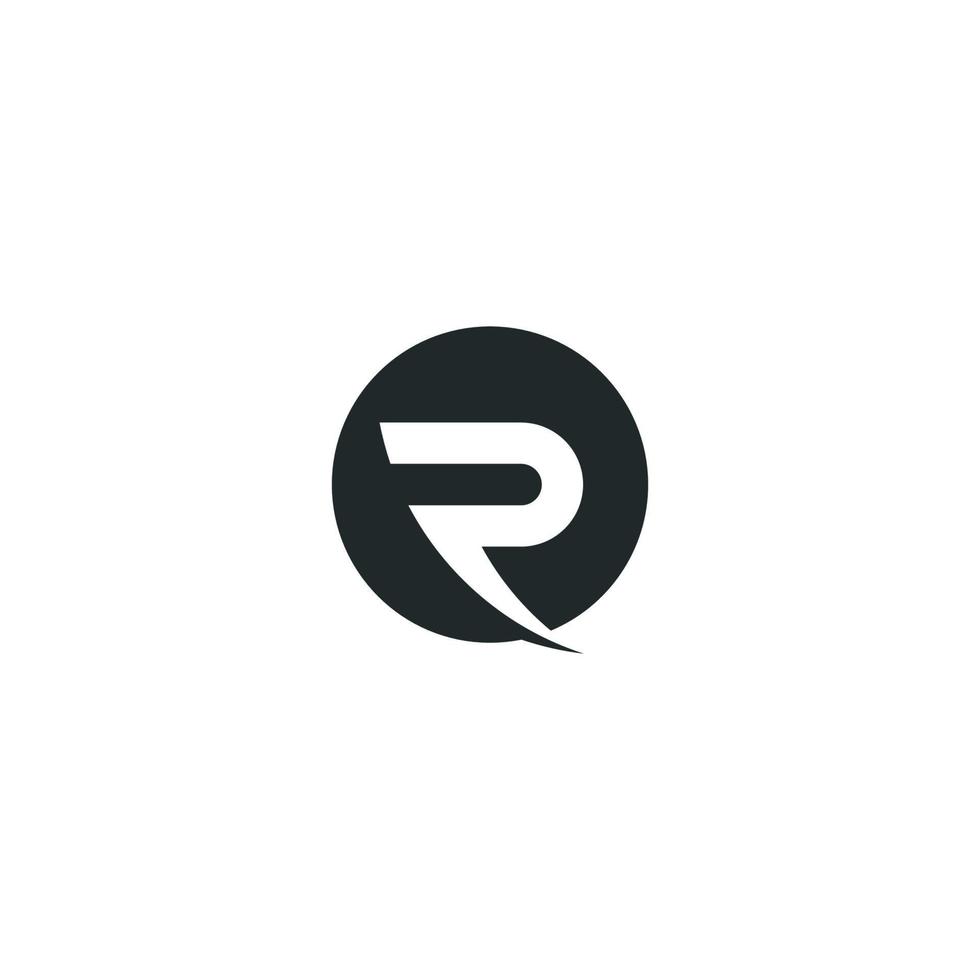 R Letter initials Logo vector template
