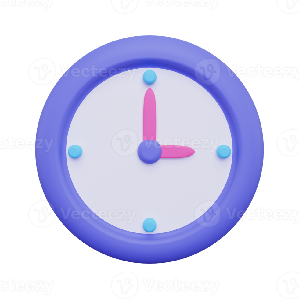 3d clock icon png