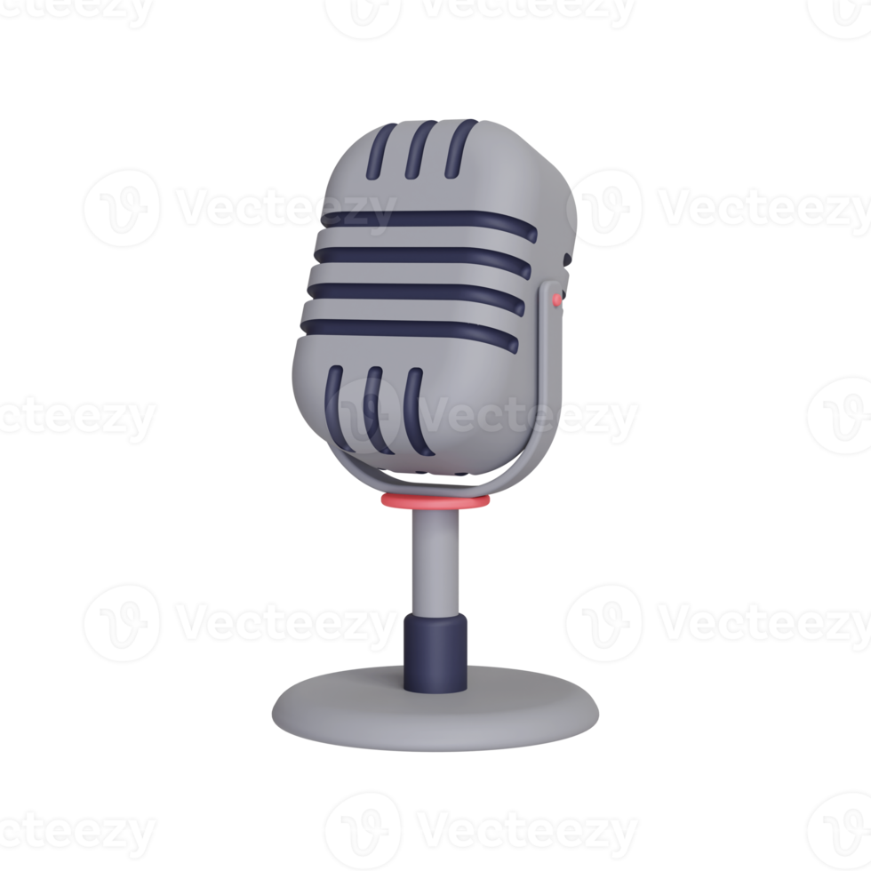 3d Microphone icon png