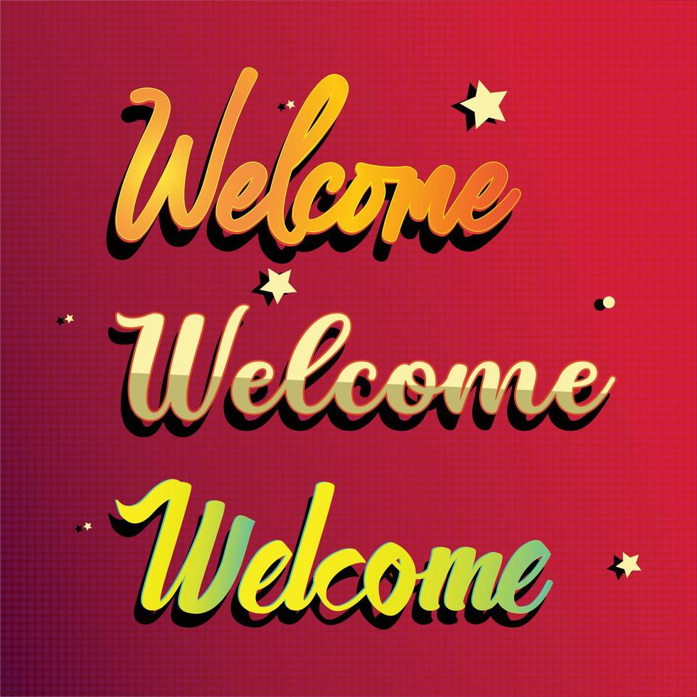 conjunto de vectores de banner de bienvenida.banner de vector de stock degradado