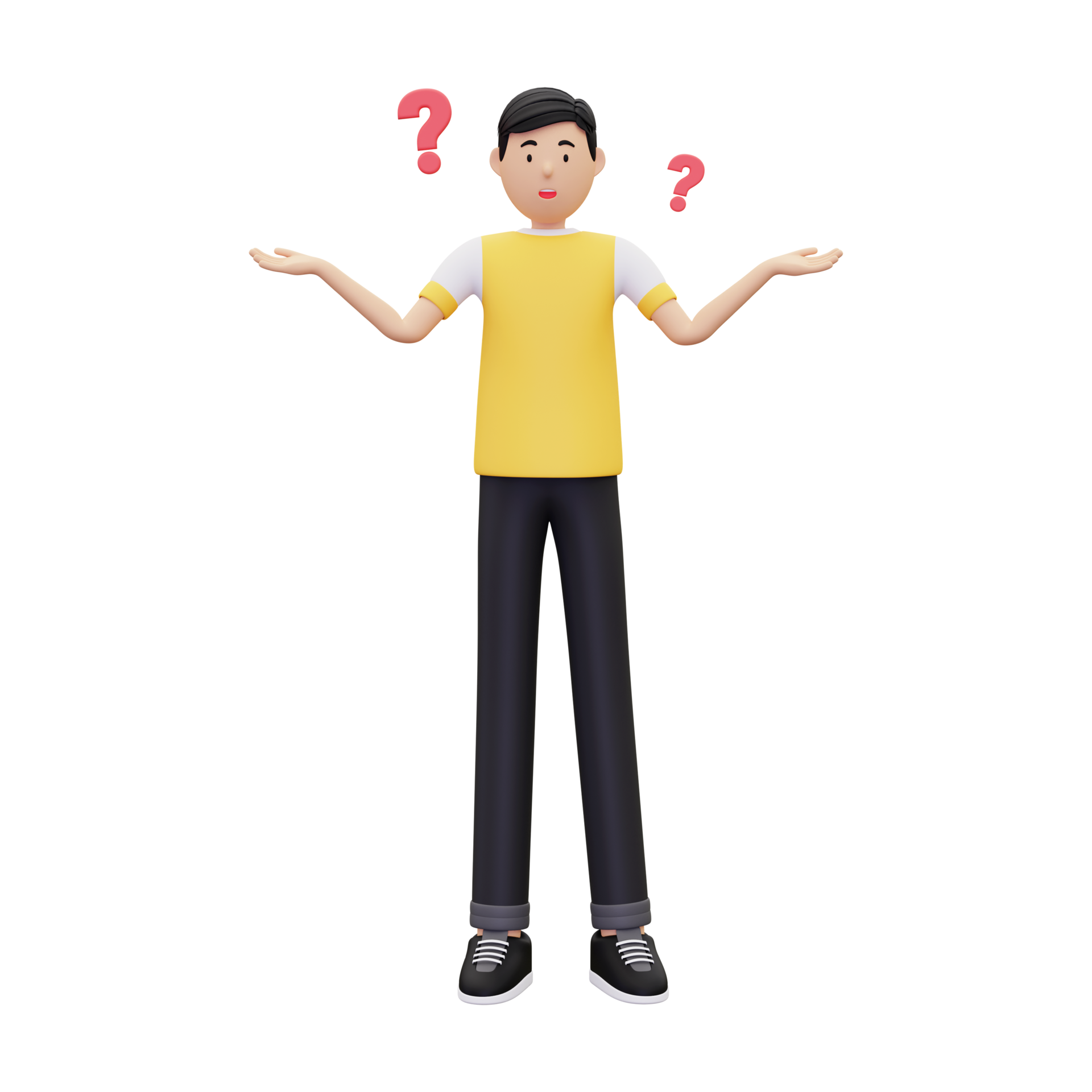 Free niño curioso 3d 10871748 PNG with Transparent Background