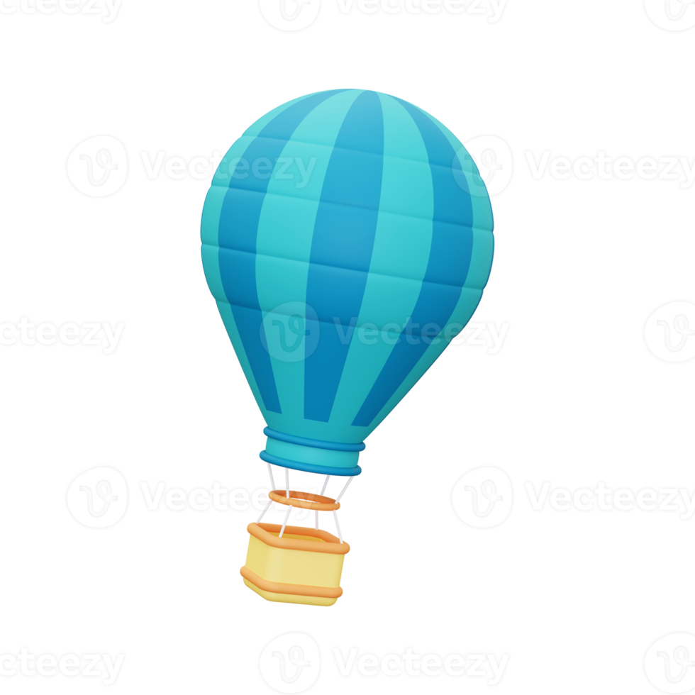 3d Hot Air Balloon icon png