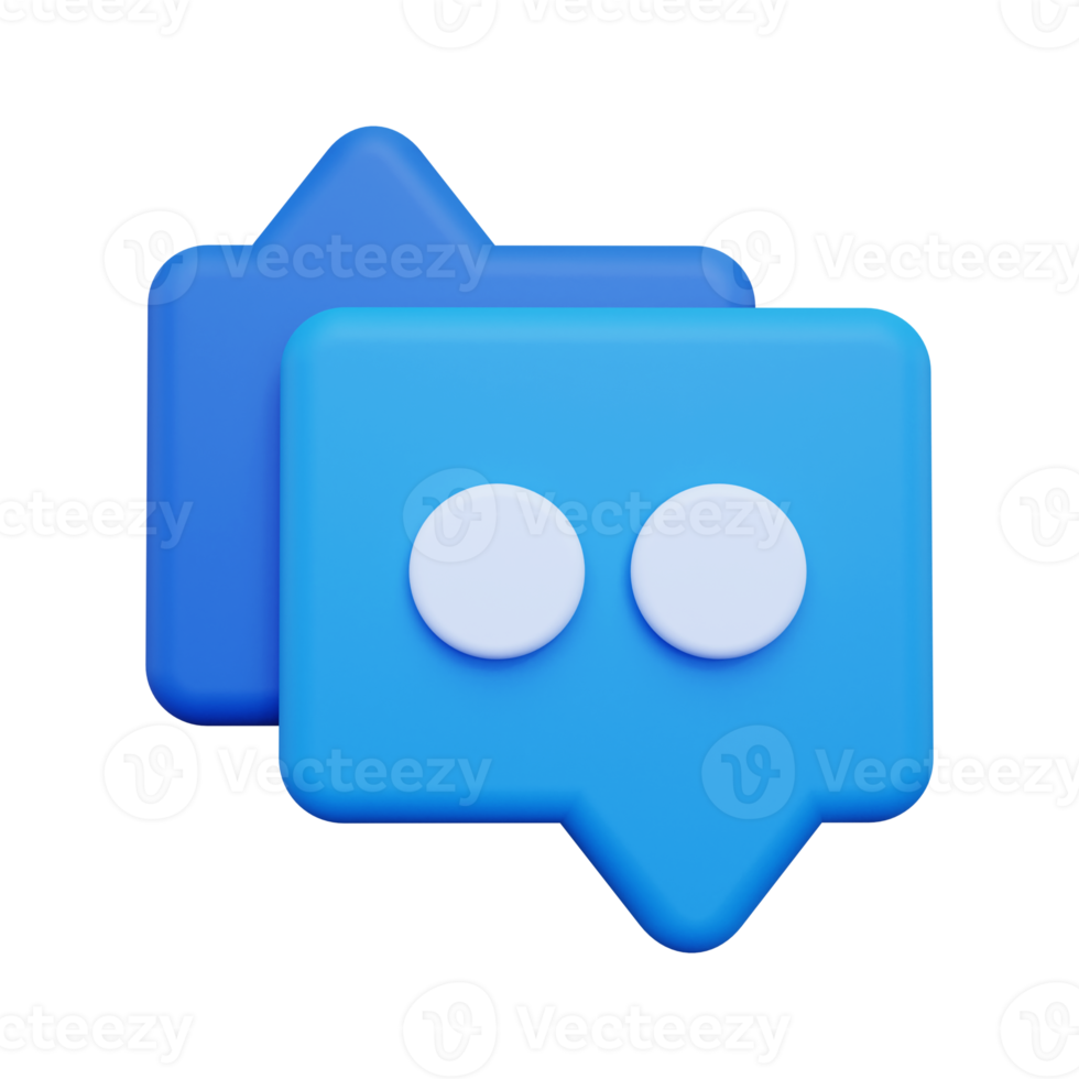 3d Chat Bubble icon png