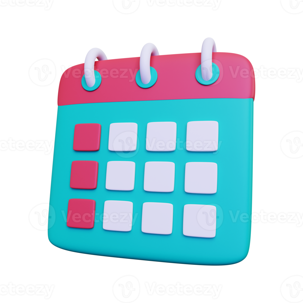 3d Calendar Planner 10871791 PNG 3d-calendar-planner-10871791-png