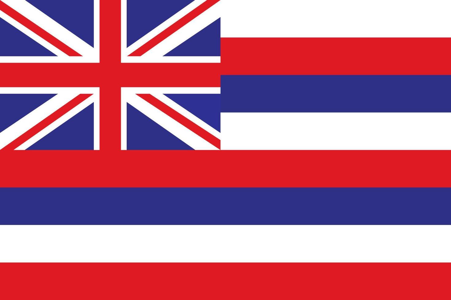 Flag of Hawaii vector