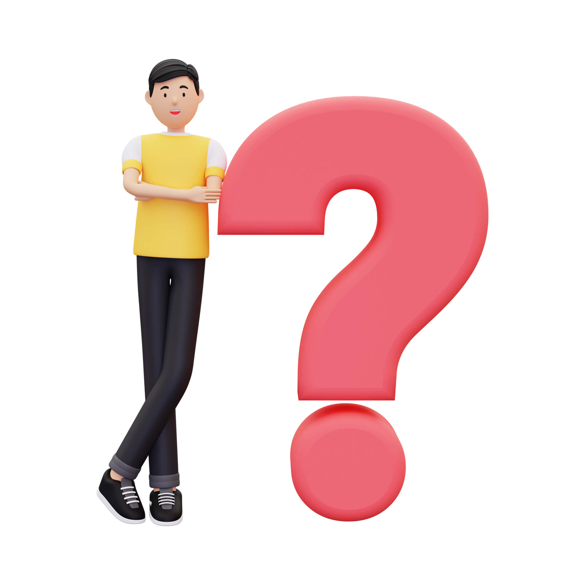 Man With Question Mark Png