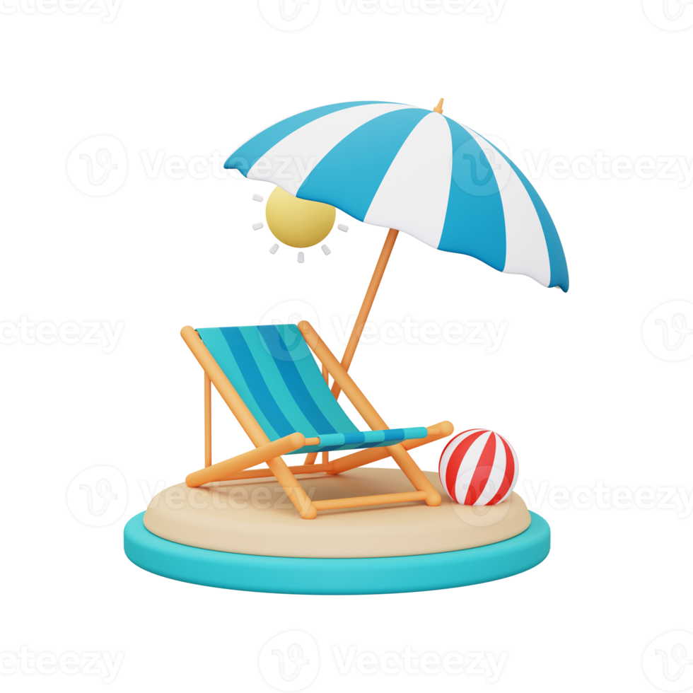 3d beach icon png