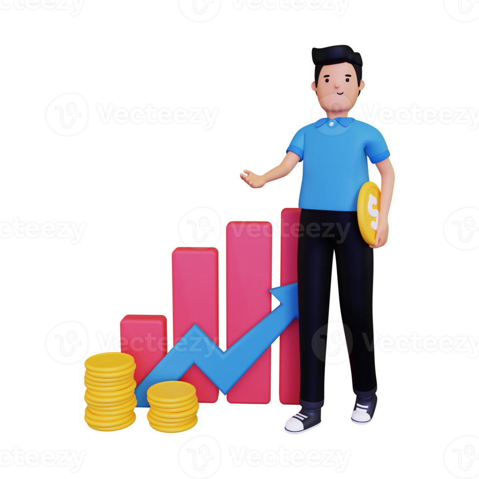 3d financieel winst png