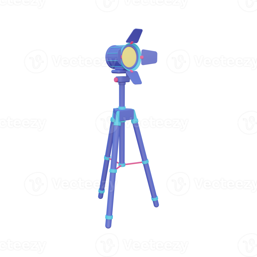 3d telecamera tripode png