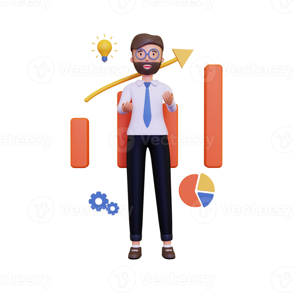 3d Business presentation png