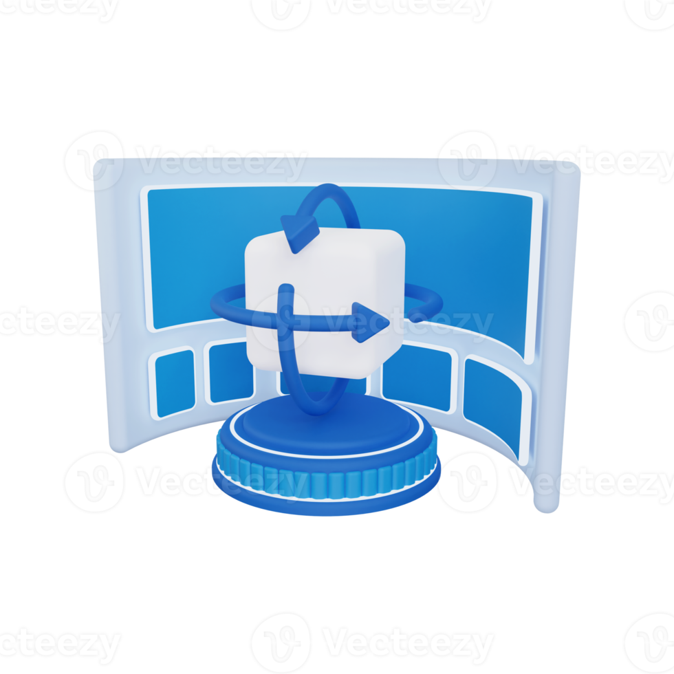 icono de vista 3d 360 png