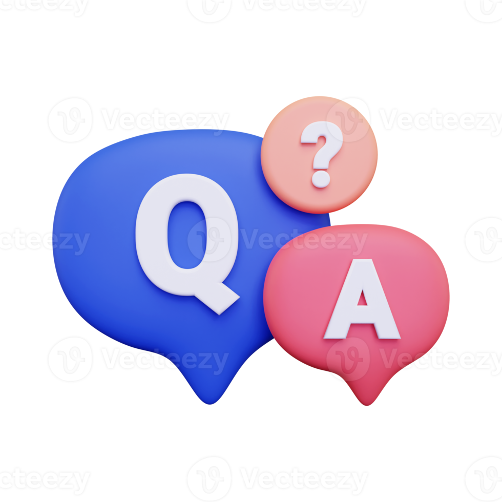 3d Question and Answer icon png