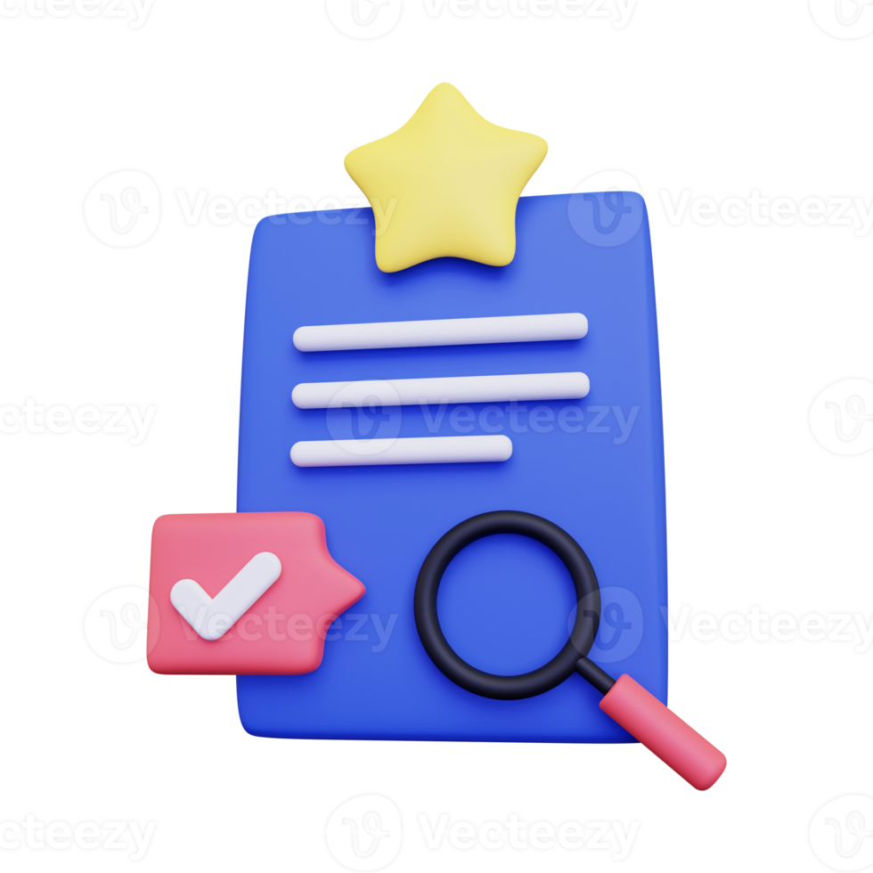 icono de encuesta de cliente 3d png