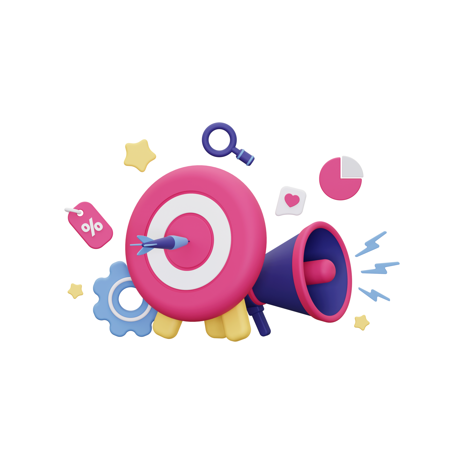 cone De Alvo De Marketing 3D 10872323 PNG cone-de-alvo-de-marketing-3d-10872323-png