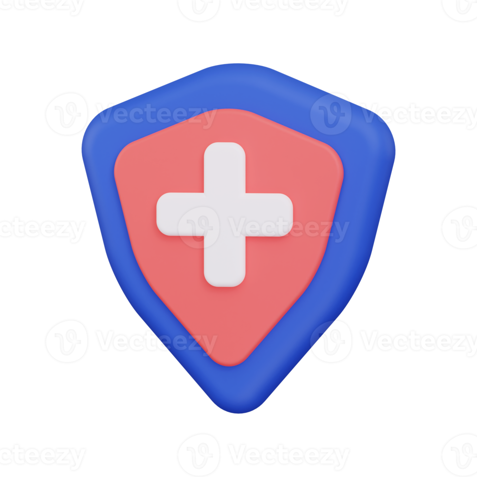 3d Medical Shield icon png