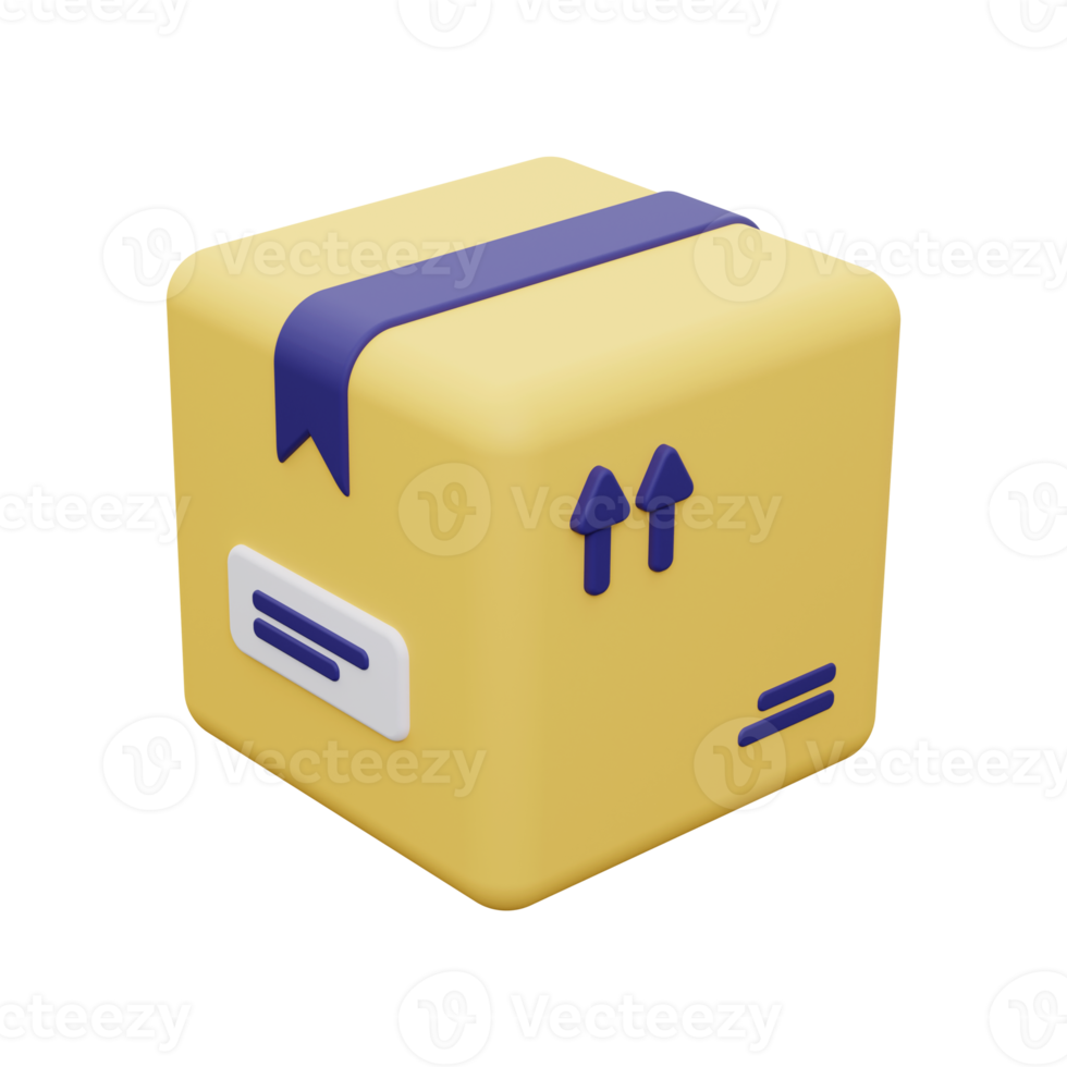 3d Delivery Box icon png