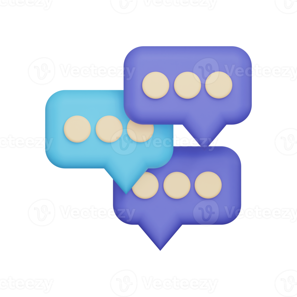 3d Speech Bubble icon png