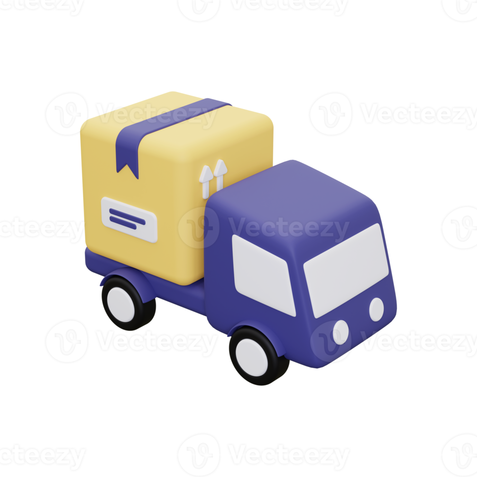 3d Delivery Truck icon 10872418 PNG