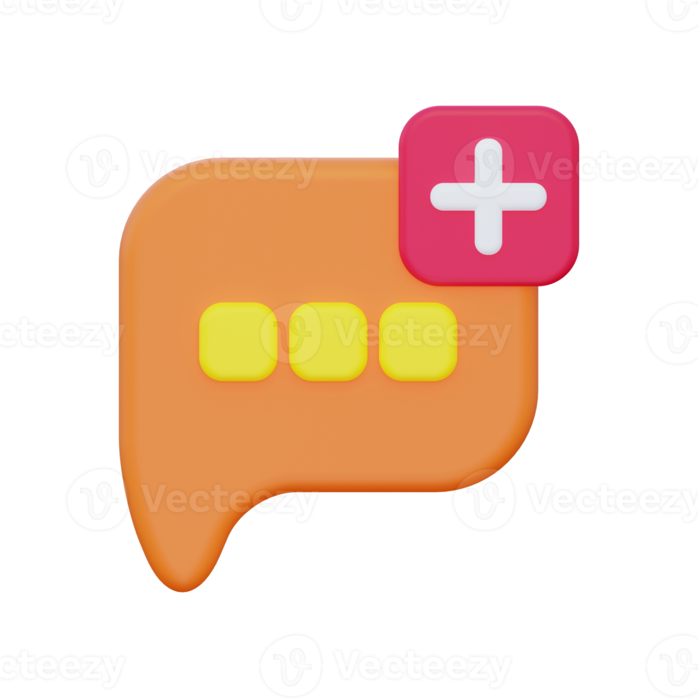 3d Create Message icon png