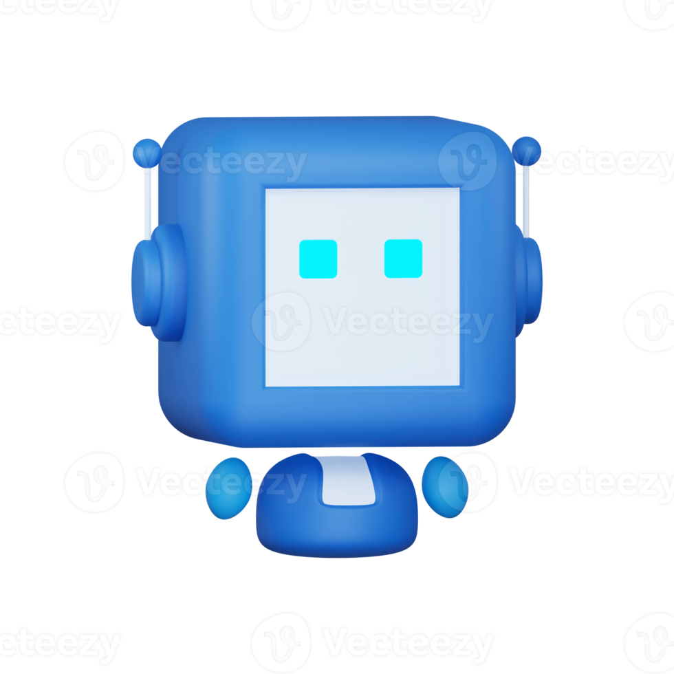 3d ai robot icon png