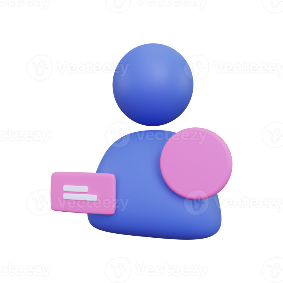 3d Customer Chat png