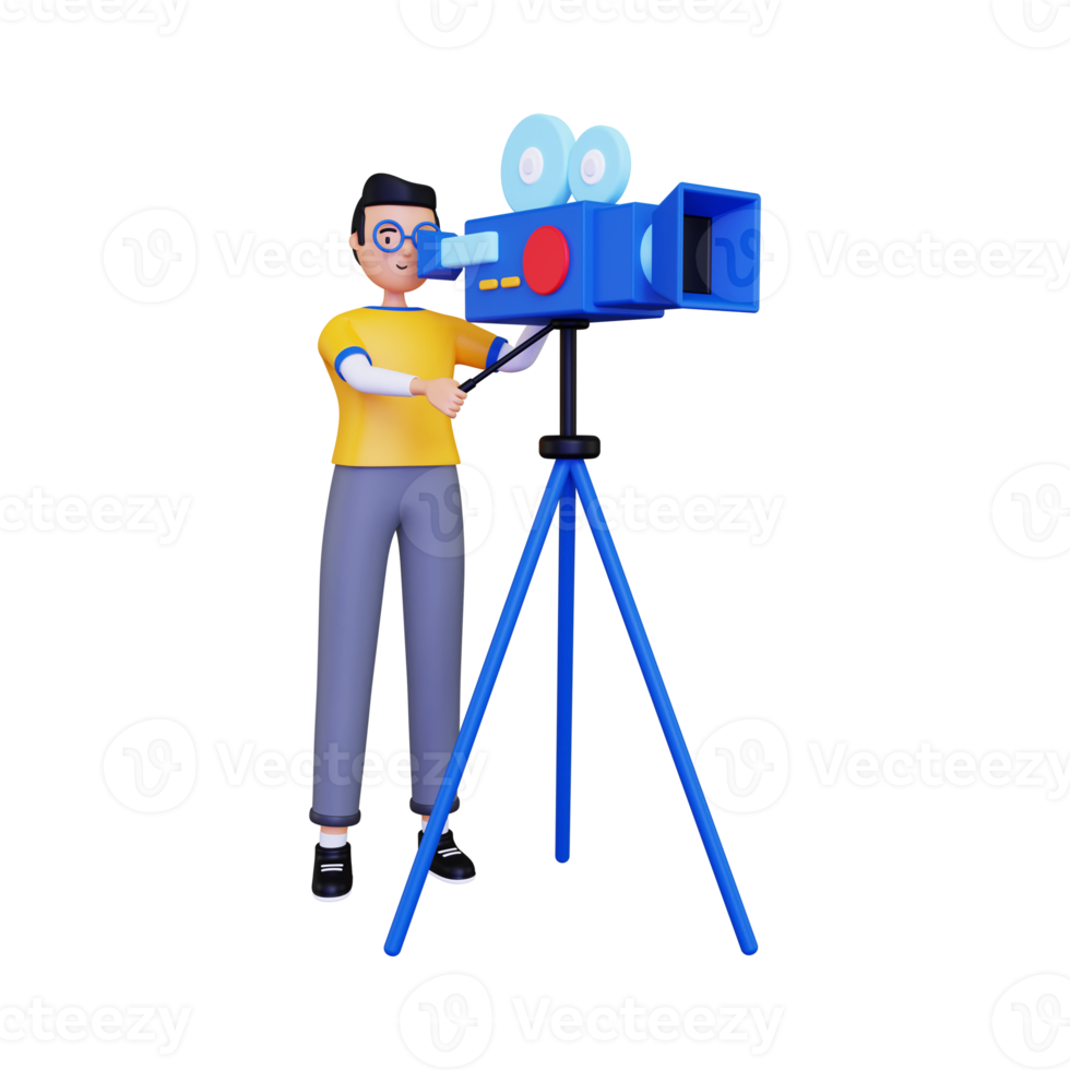 ilustración de producción de video 3d png