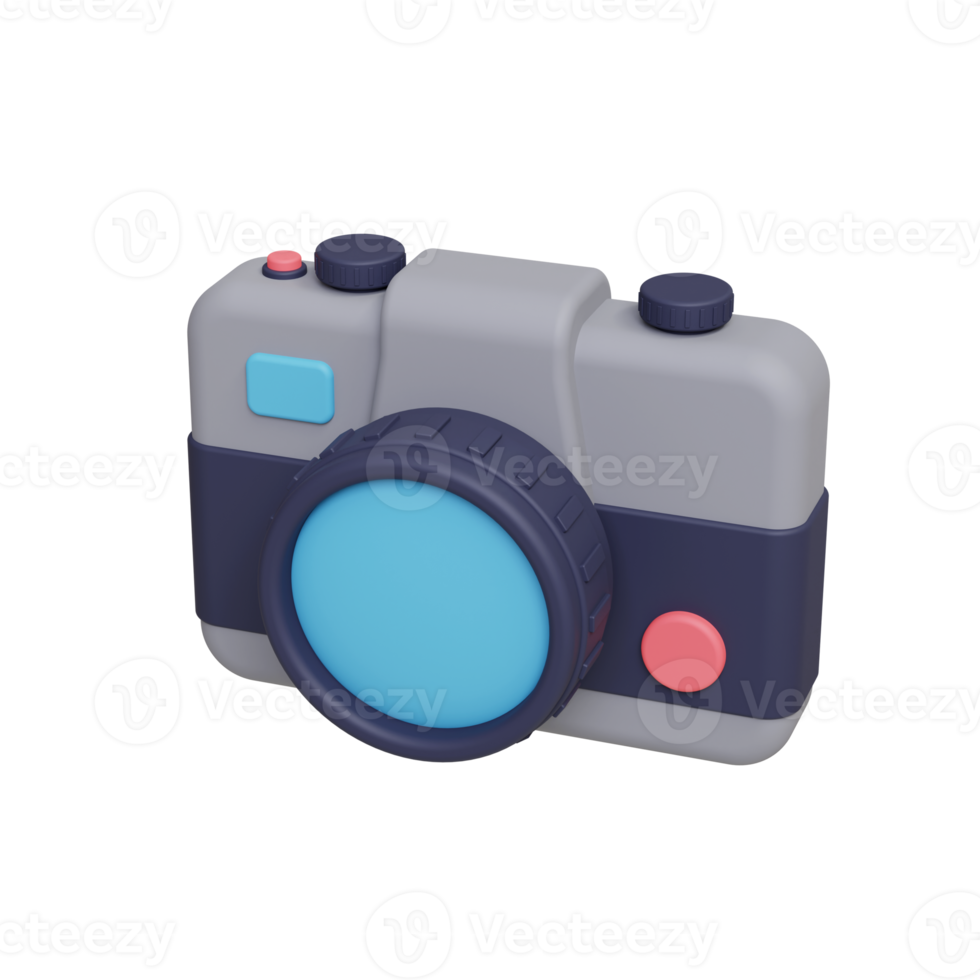 3d photo camera icon png